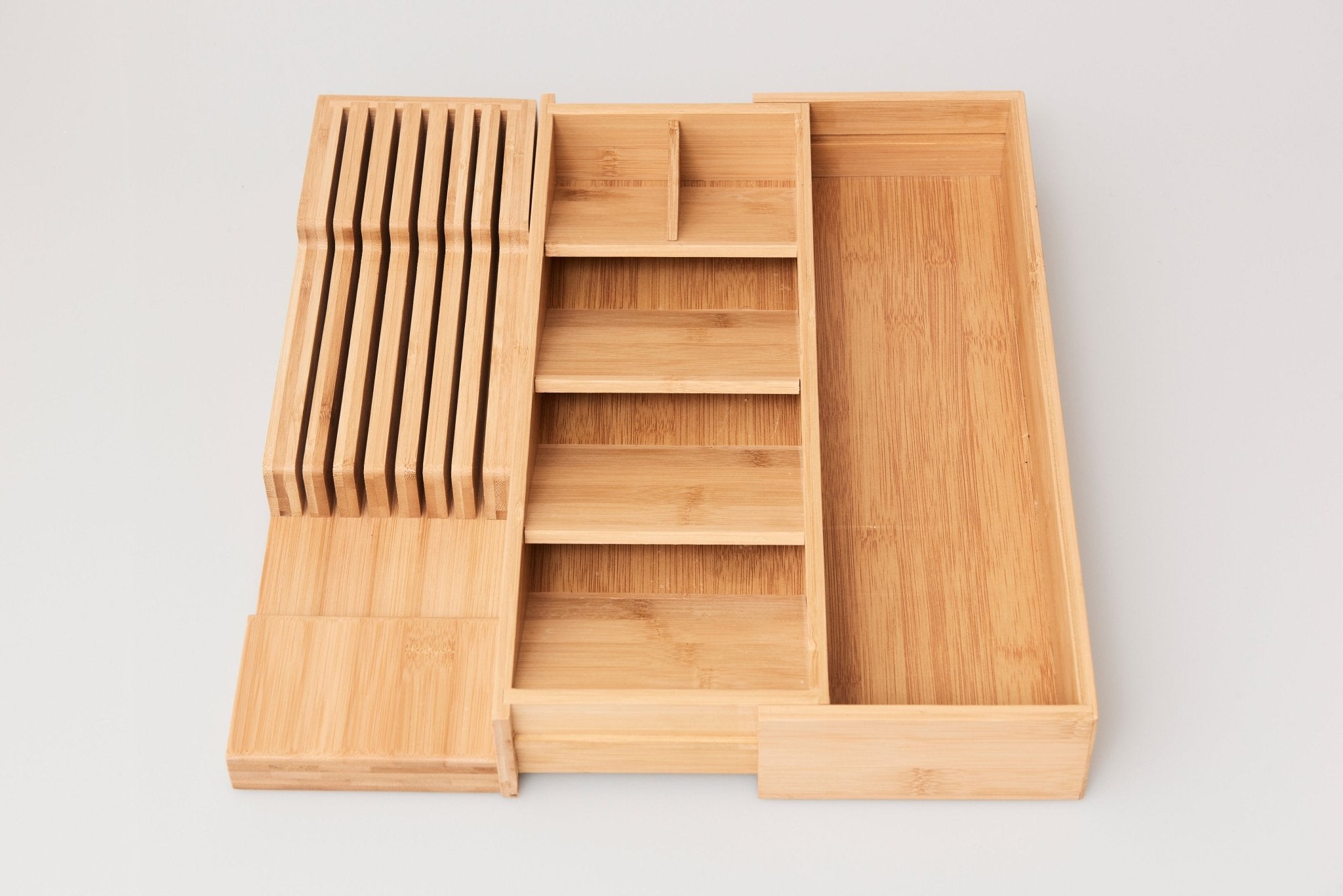 Premium Bamboo Knife Drawer Organiser | Kitchen & Homeware Australia | Pullen and Co