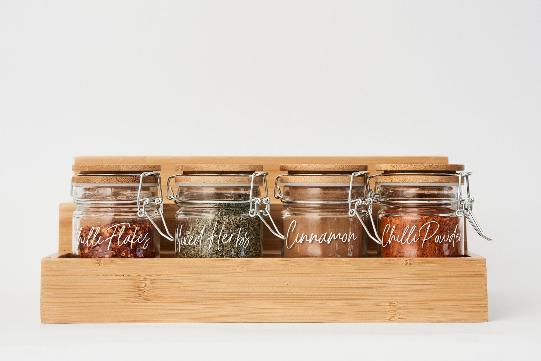 12 - Piece Spice Clip Jar Set (FREE LABELS) | Kitchen & Homeware Australia | Pullen and Co