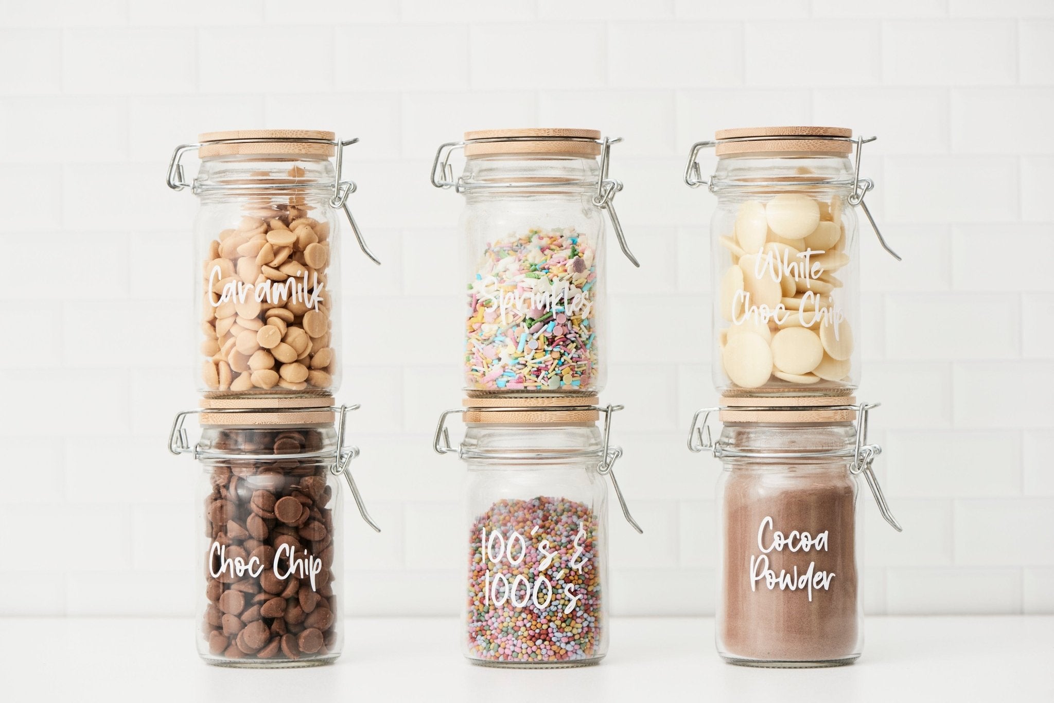 250 ml Spice Clip Jars 6 Piece Set | Kitchen & Homeware Australia | Pullen and Co