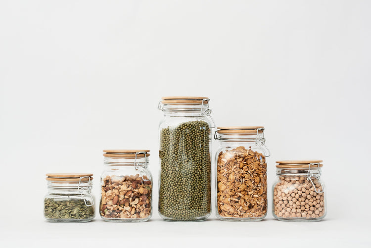 Pullen and Co 5-Piece Glass Clip Jars (FREE LABELS) (6194083594411)