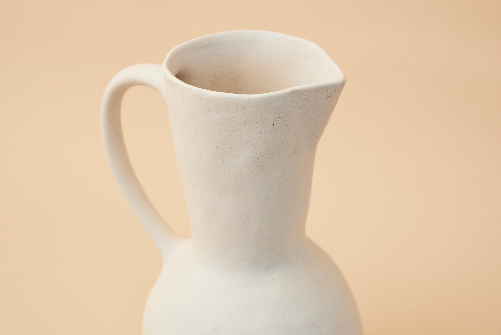Bernadette - Organic White Sand Jug | Kitchen & Homeware Australia | Pullen and Co