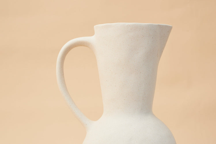 Pullen and Co Bernadette - Organic White Sand Jug (6743410049195)