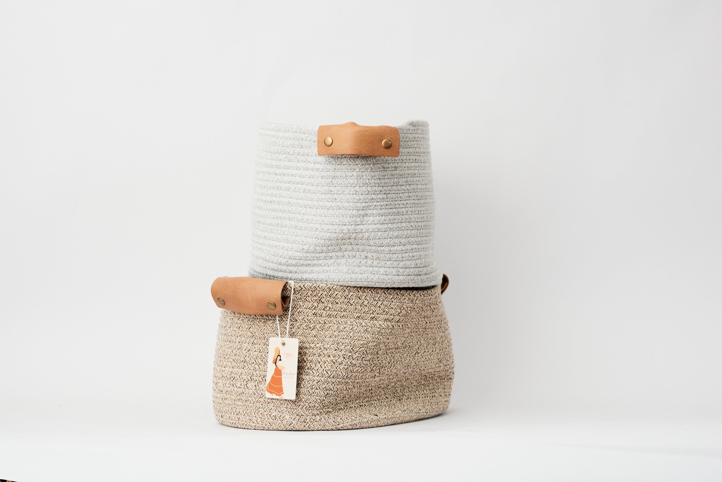 Pullen and Co Cotton Rope Basket (FREE LABELS) (6729411559595)