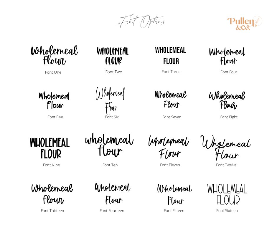 Pullen and Co General Household Labels (Medium Size) (6743975493803)