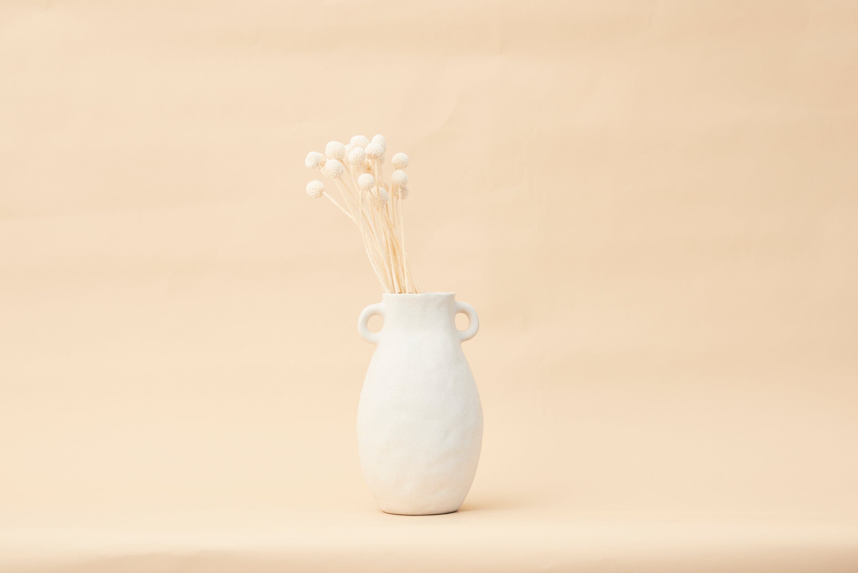 Pullen and Co Magnolia - Organic White Sand Vase (6743422075051)