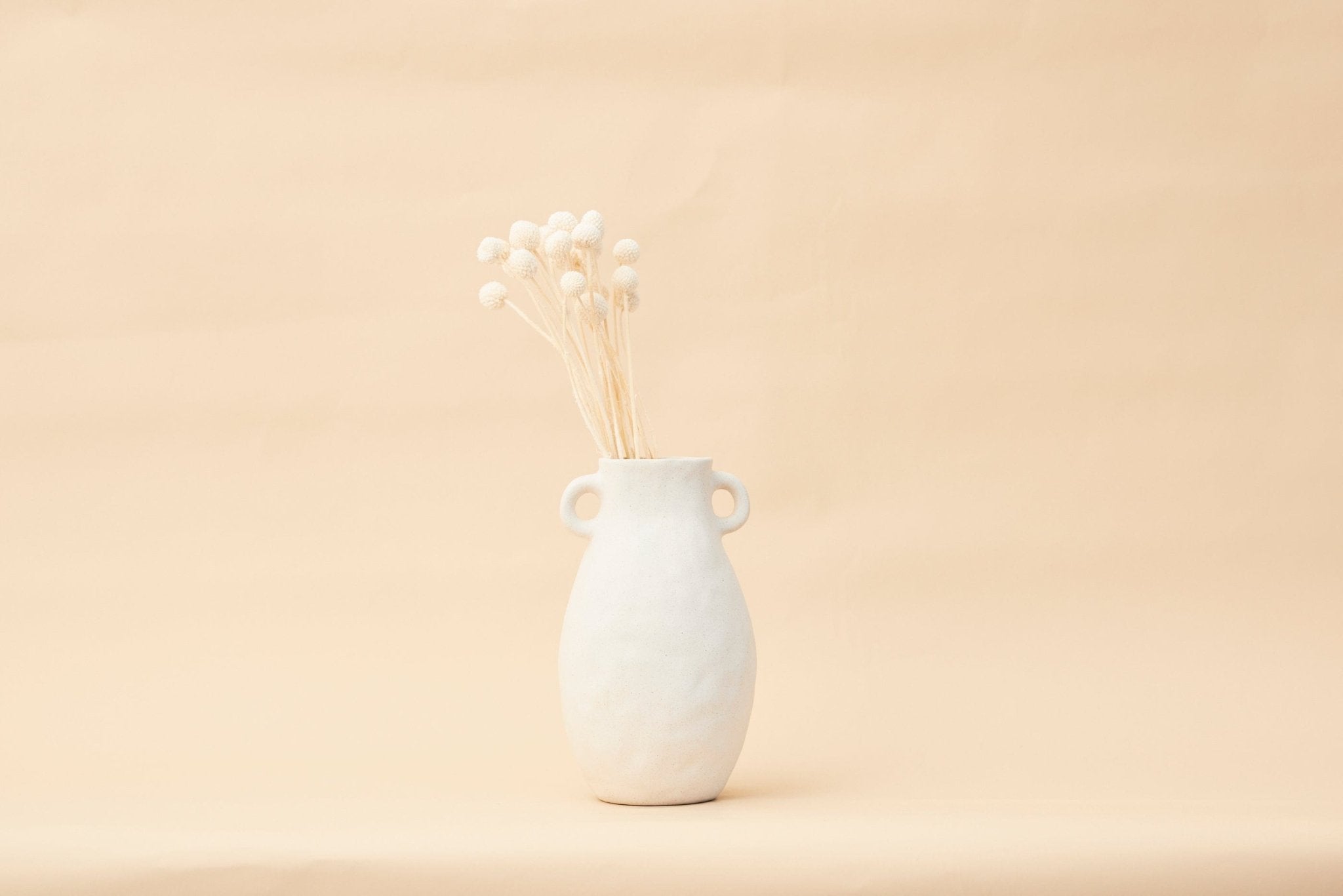 Magnolia - Organic White Sand Vase | Kitchen & Homeware Australia | Pullen and Co