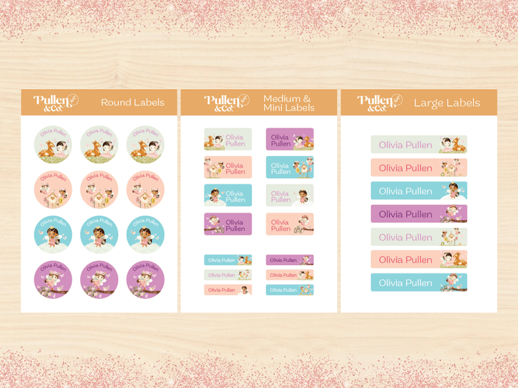 Pullen and Co Personalised Kids Sticker Labels (7506882035883)