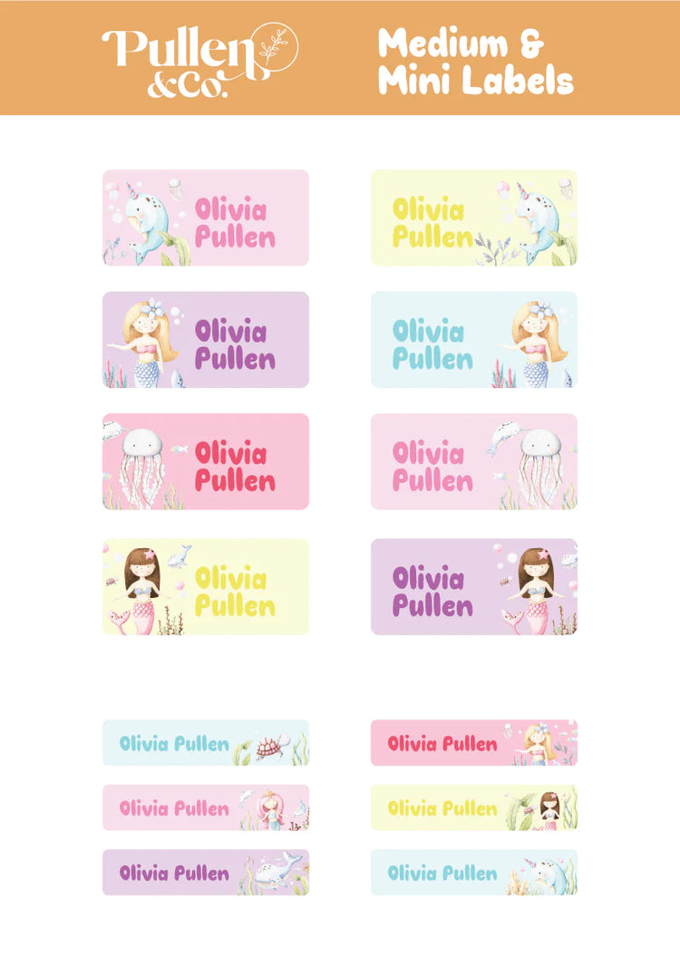 Pullen and Co Personalised Kids Sticker Labels (7506882035883)