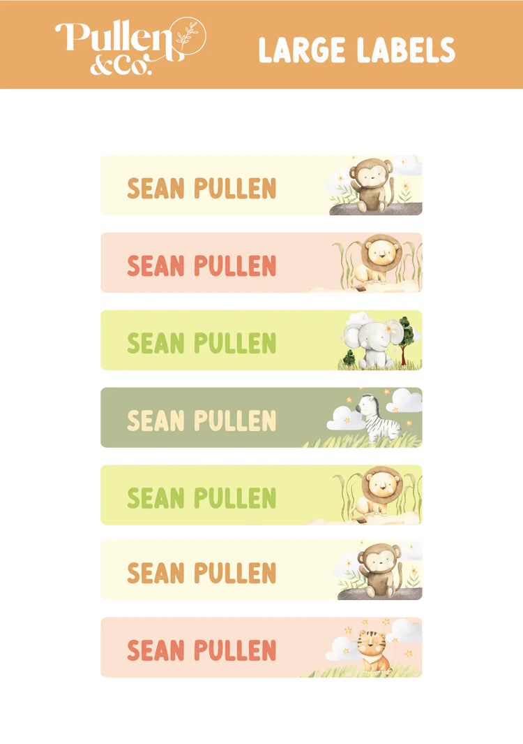 Pullen and Co Personalised Kids Sticker Labels (7506882035883)