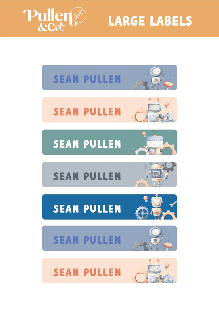 Pullen and Co Personalised Kids Sticker Labels (7506882035883)