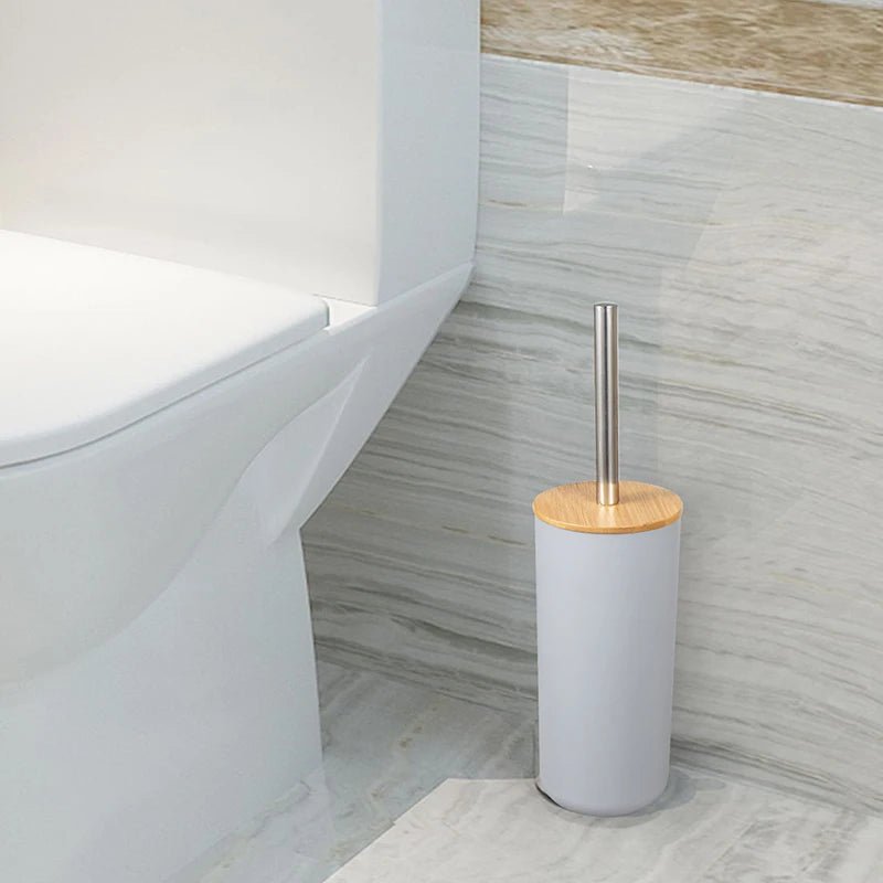 6-Piece Bathroom Accessories Set with Bamboo Accents