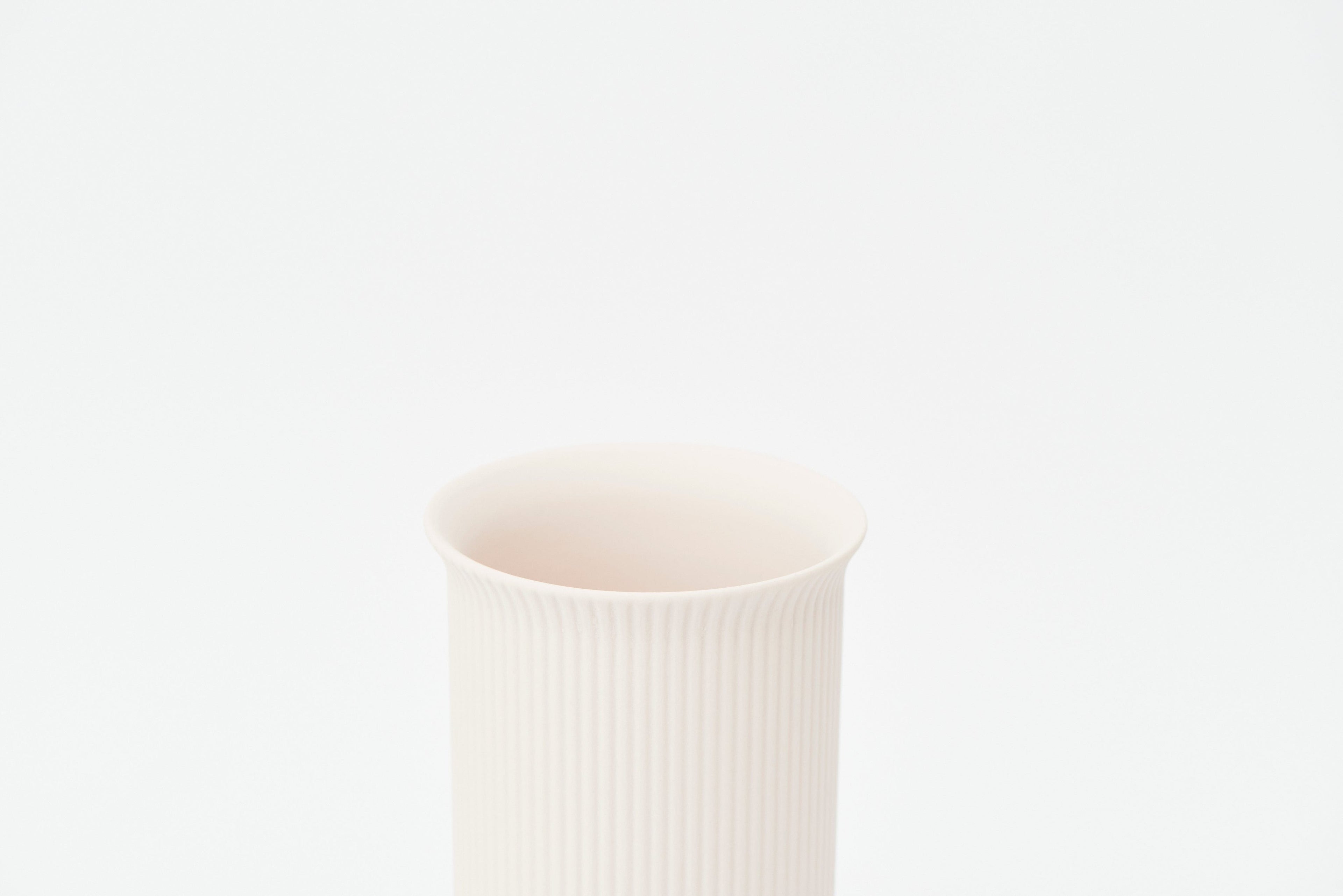 Pullen and Co Home Decor Hayley - Ribbed Blush Vase (7641530138795)