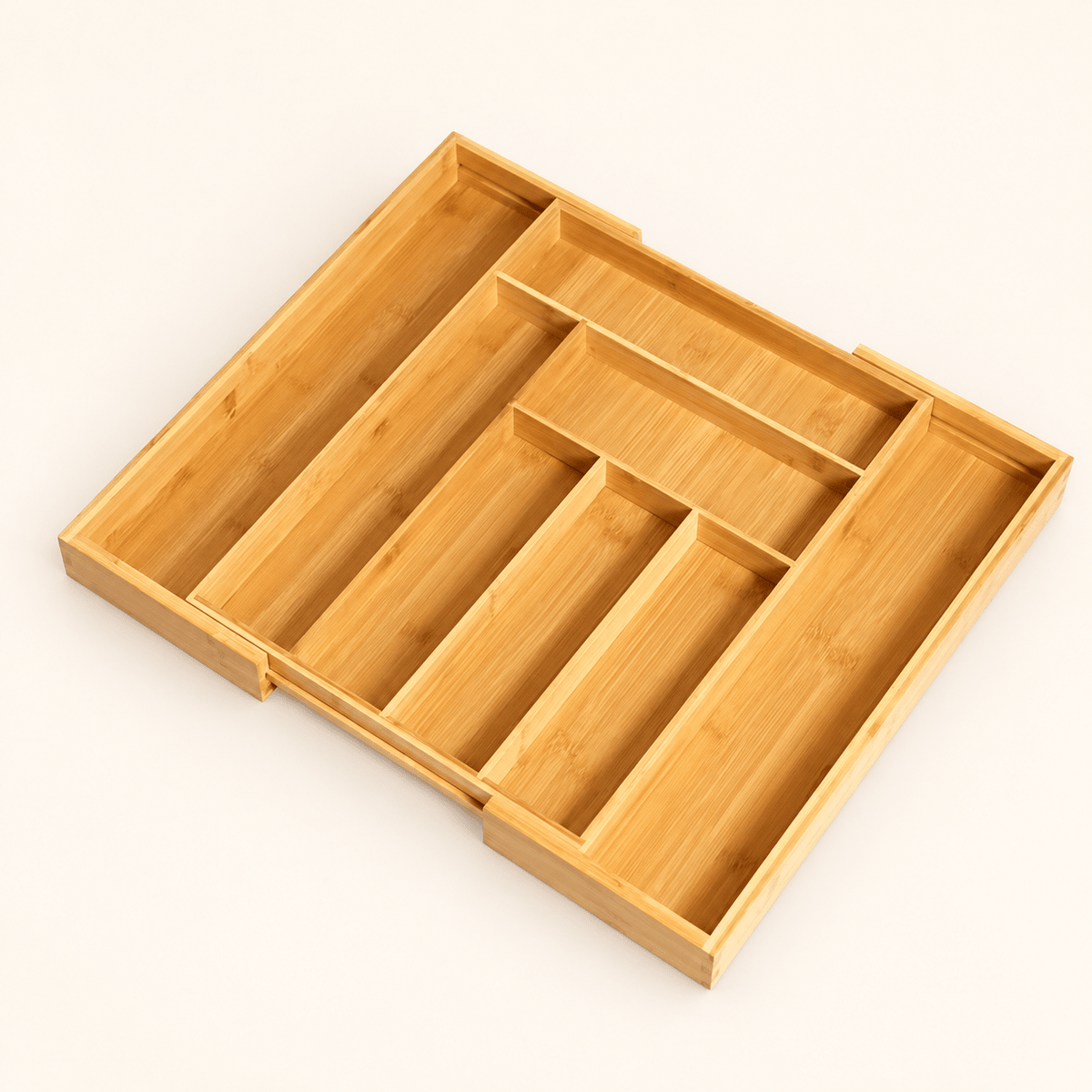 Expandable Bamboo Cutlery Tray – Adjustable Drawer Organiser | Kitchen &amp; Homeware Australia | Pullen and Co