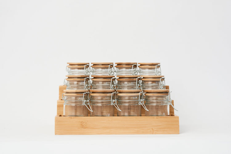 Pullen and Co 12-Piece Spice Clip Jar Set (FREE LABELS) (6626407645355)