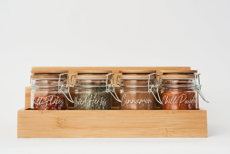 Pullen and Co 12-Piece Spice Clip Jar Set (FREE LABELS) (6626407645355)