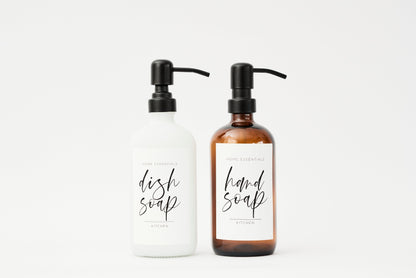 Pullen and Co 500ml Glass Soap Bottle (6727301202091)