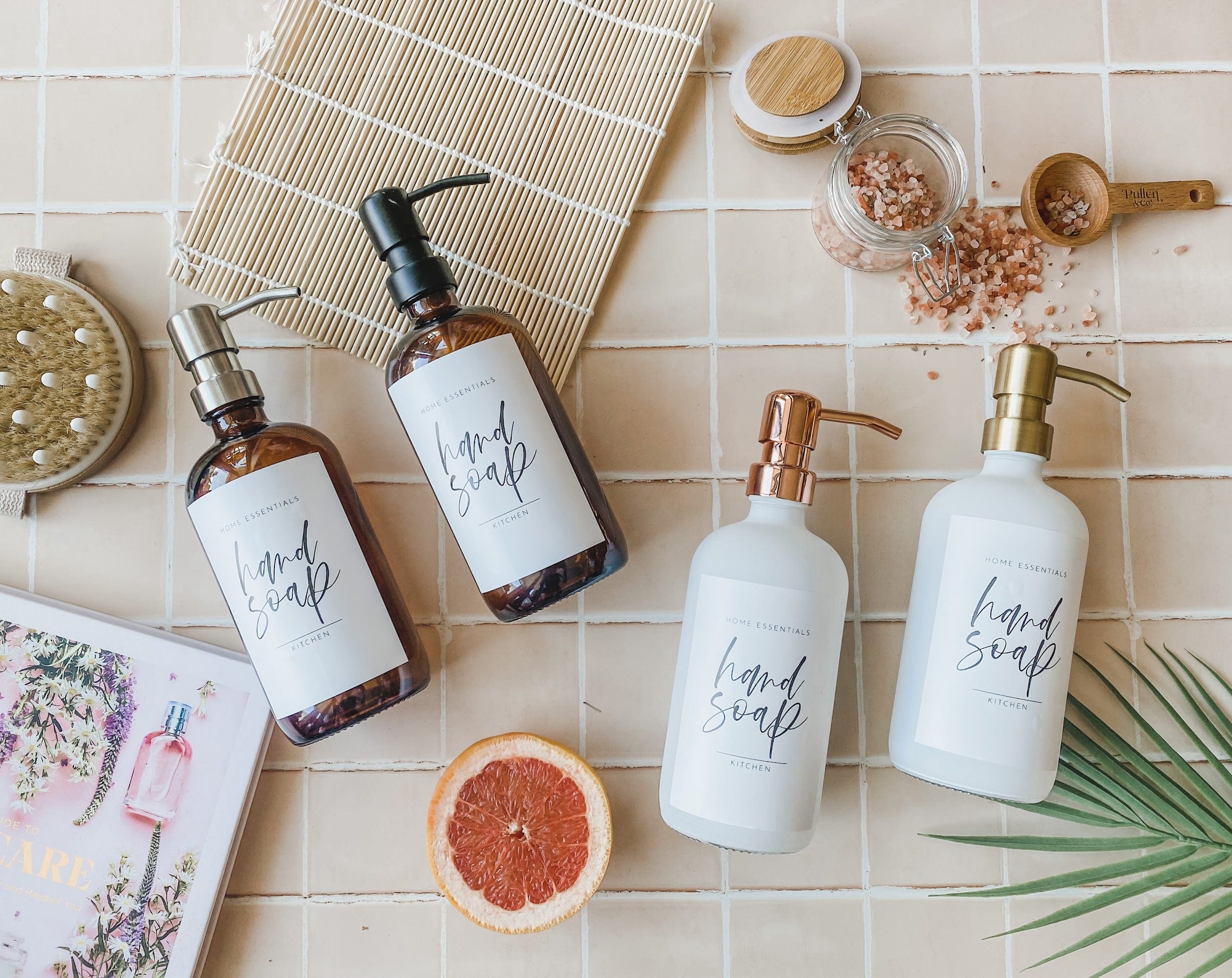 Pullen and Co 500ml Glass Soap Bottle (6727301202091)