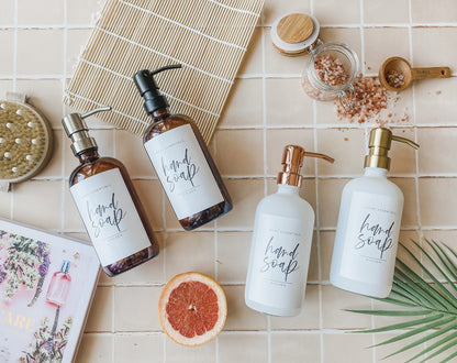 Pullen and Co 500ml Glass Soap Bottle (6727301202091)