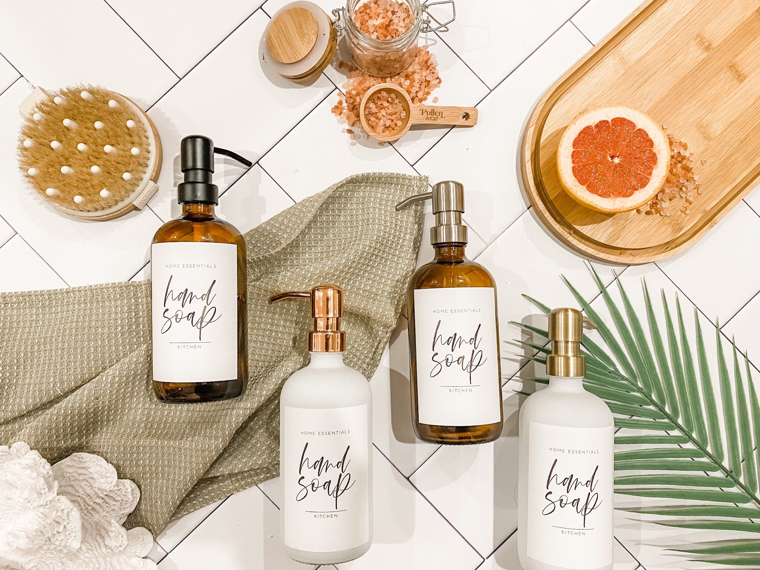 Pullen and Co 500ml Glass Soap Bottle (6727301202091)