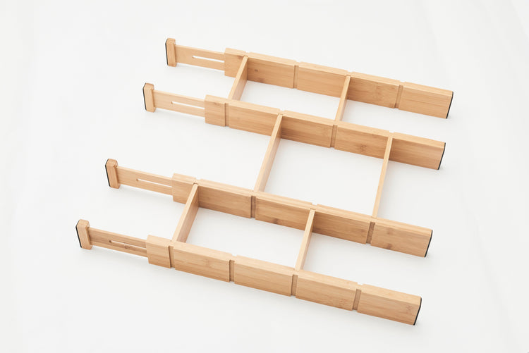 Pullen and Co Bamboo Drawer Dividers with inserts (10-piece Set) (7217436819627)
