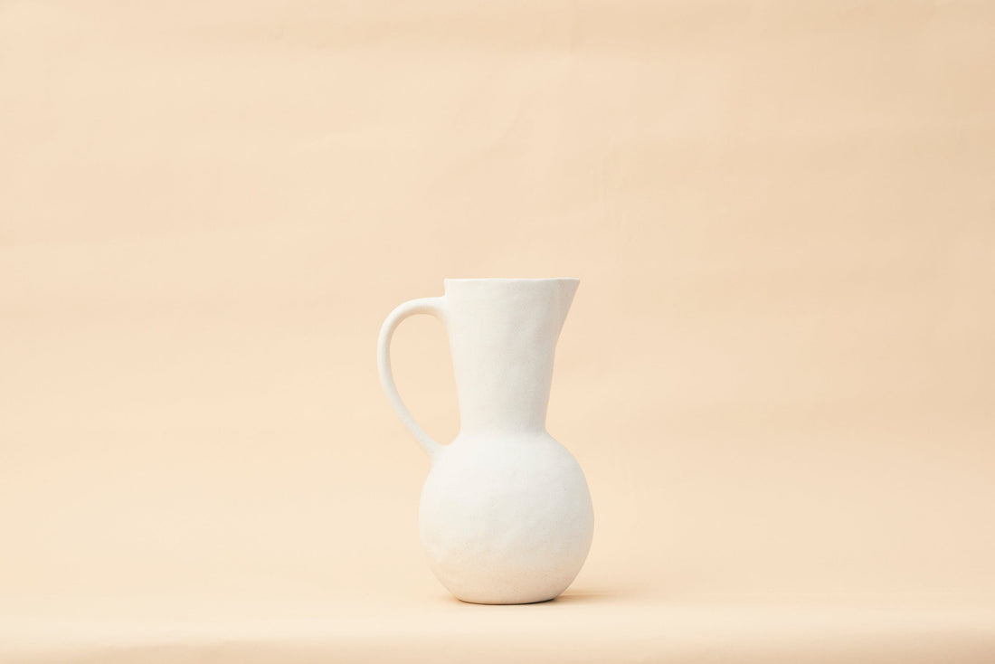 Pullen and Co Bernadette - Organic White Sand Jug (6743410049195)