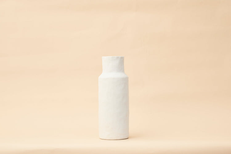 Pullen and Co Diane - Smooth White Sand Vase (6743430037675)
