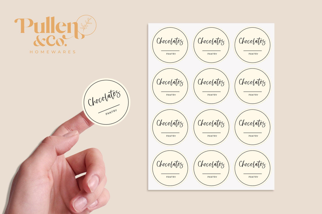Pullen and Co Food &amp; Beverage Labels Round Sticker Labels (Custom) (7373036519595)