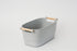 Pullen and Co Grey - Medium Plastic and Bamboo Storage Basket (FREE LABELS) (6727170687147)