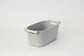 Pullen and Co Grey - Small Plastic and Bamboo Storage Basket (FREE LABELS) (6727170687147)