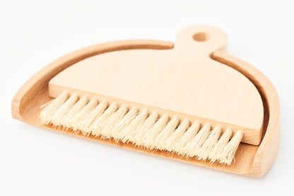 Pullen and Co Household Cleaning Supplies Table birchwood brush and dustpan (7347397296299)