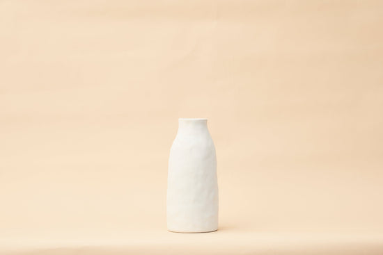 Pullen and Co Jacinda - Organic White Sand Vase (6743426007211)