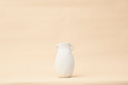 Pullen and Co Magnolia - Organic White Sand Vase (6743422075051)