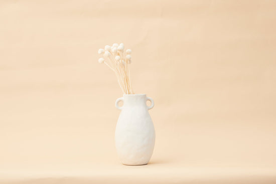 Pullen and Co Magnolia - Organic White Sand Vase (6743422075051)
