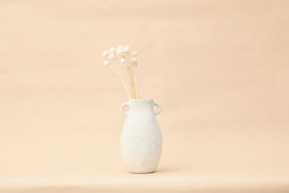 Pullen and Co Magnolia - Organic White Sand Vase (6743422075051)