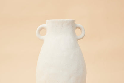 Pullen and Co Magnolia - Organic White Sand Vase (6743422075051)
