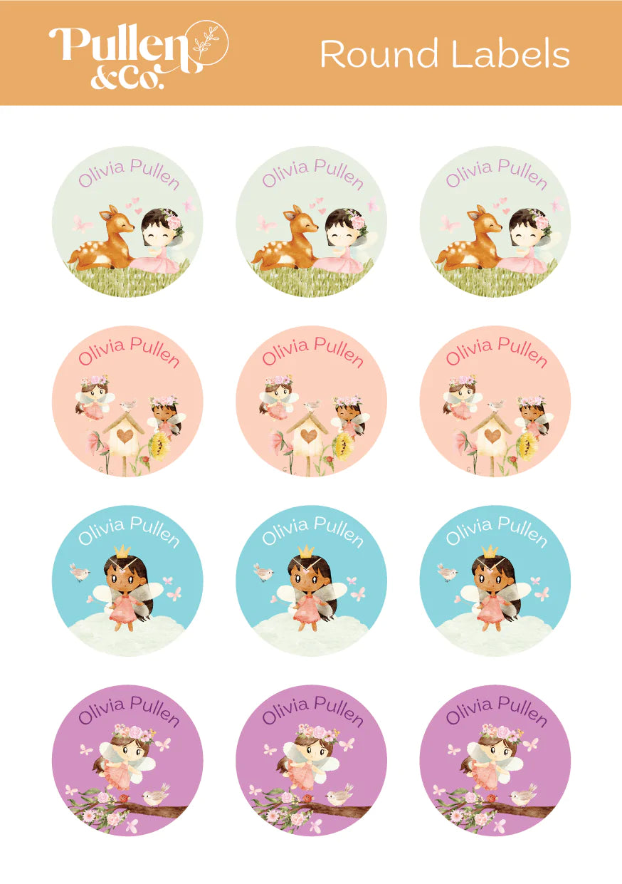 Pullen and Co Personalised Kids Sticker Labels (7506882035883)
