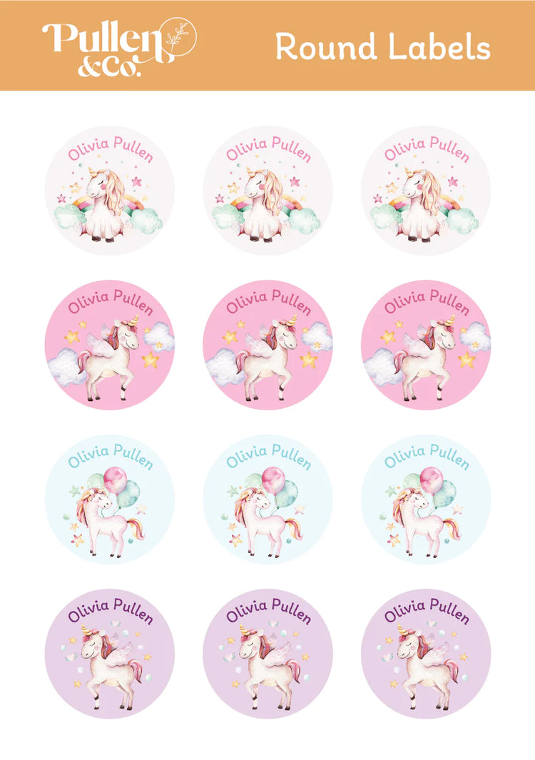 Pullen and Co Personalised Kids Sticker Labels (7506882035883)