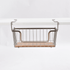 Small stackable wire basket measuring 37.2 by 29.5 by 20cm
