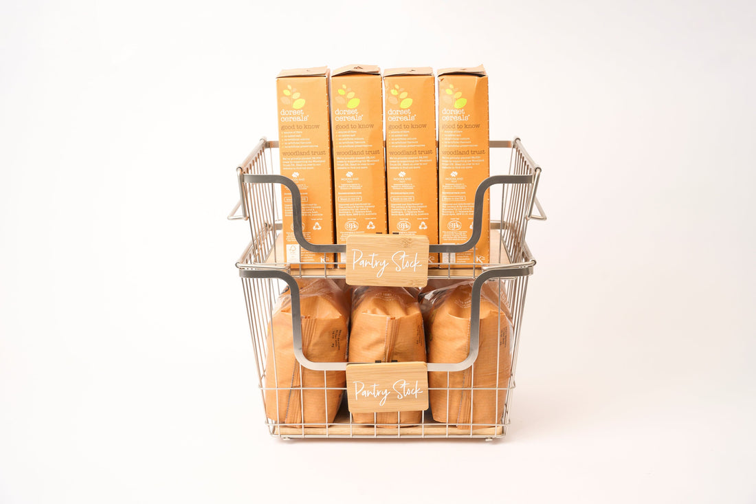 Pullen and Co Stackable Hanging Metal Basket Brushed Nickel (7521532838059)